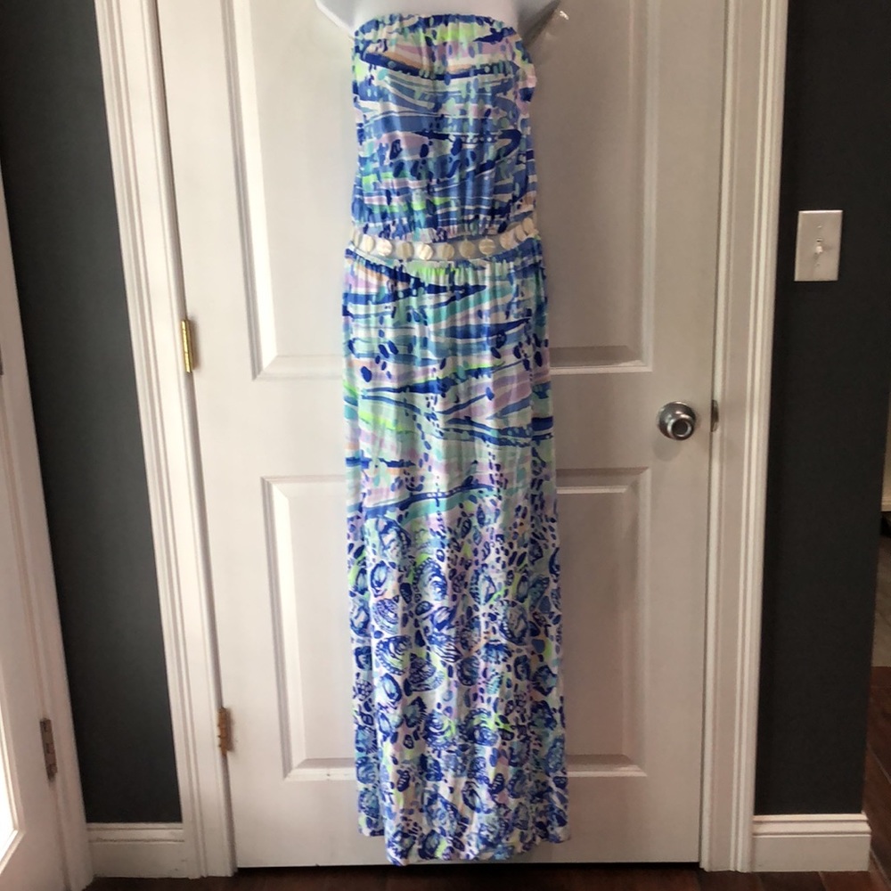 0068 NWT - Lilly Pulitzer Mika Strapless Maxi